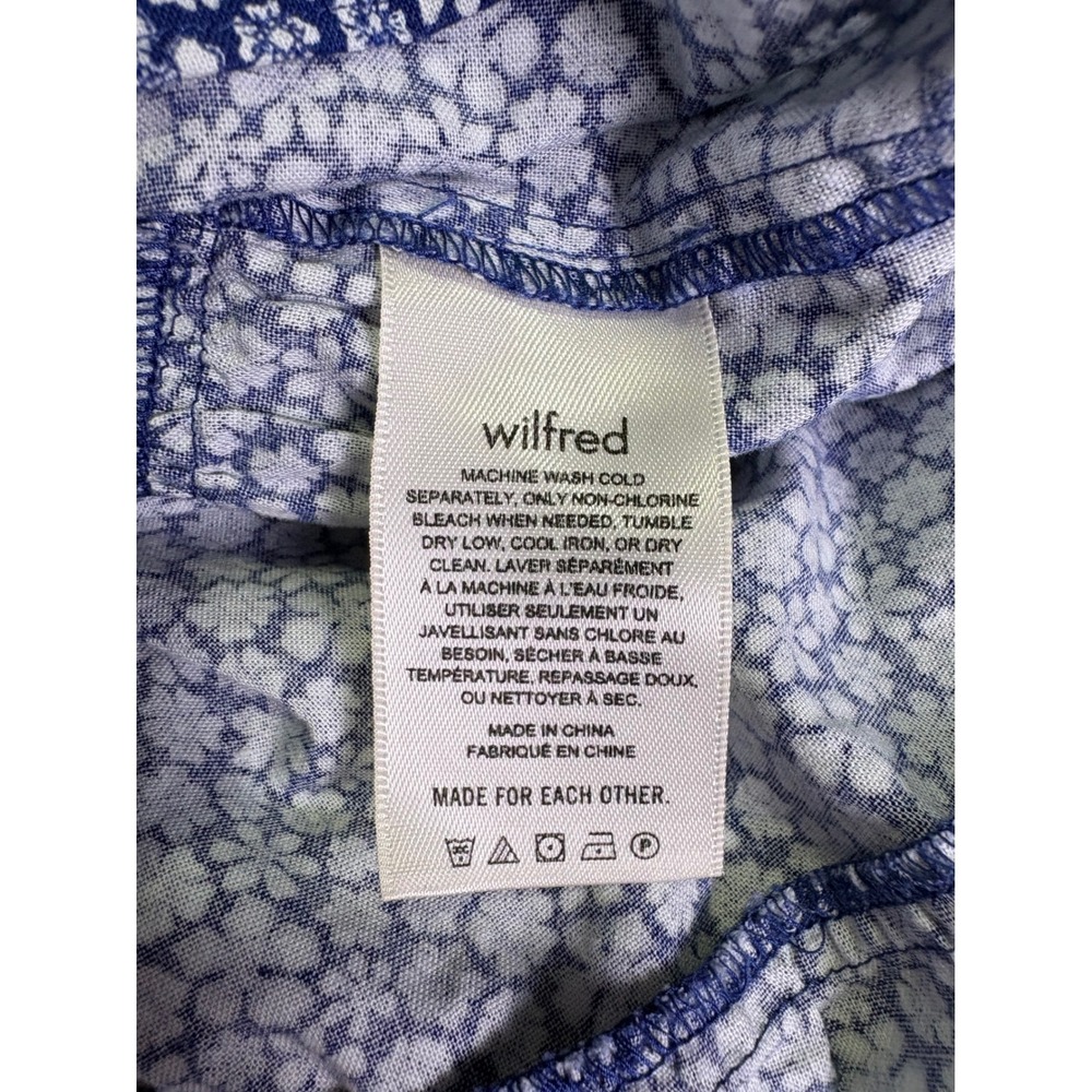 Wilfred Angie Floral Mini Dress XS Smocked Puff Sleeve Cottage Prairie Country - Picture 5 of 8